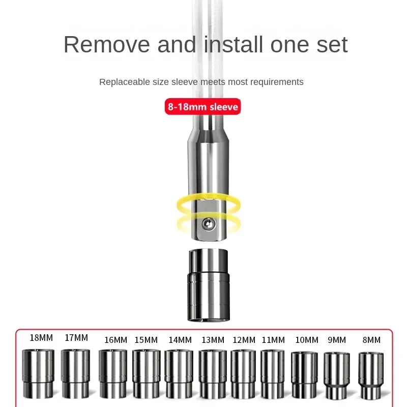 Shipping Wrench T T-type Spanner Socket Wrench Repair Handle Hex Allen KEY Wrench Universal Extension Hexagon Rod Drop