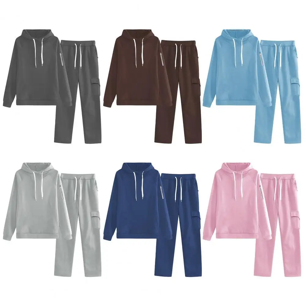 Women Tracksuit Autumn Winter Hoodies Trousers 2PCS Suit Sports Jogging Street High Quality Clothes Pants Sets Casual Fitness