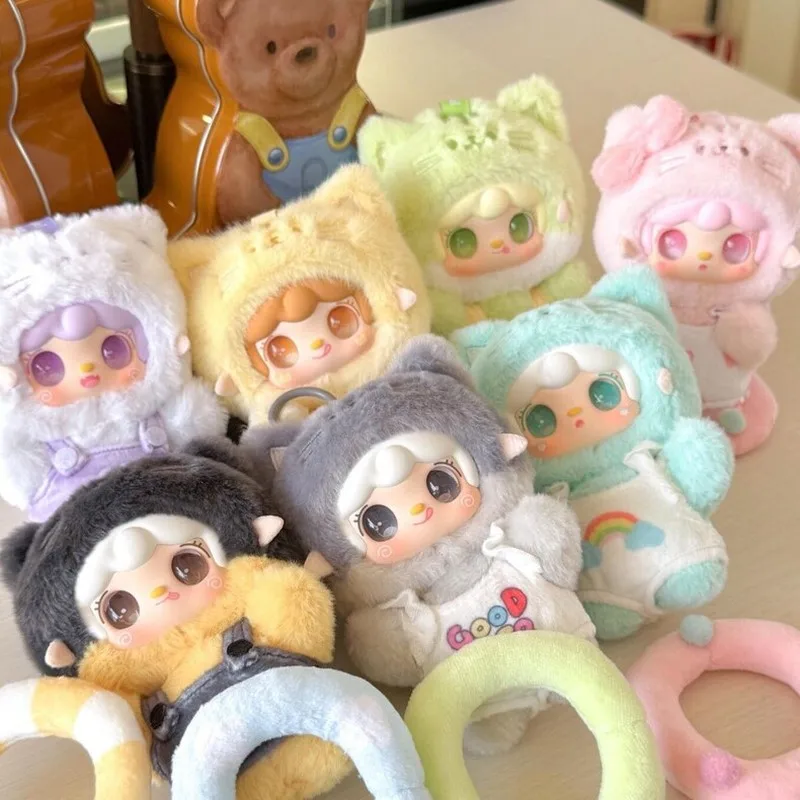 

Yooki V12 Blind Box Meow Summer Party Vinyl Face Plush Doll Mystery Blind Boxes Cute Trendy Toy Bag Decor Pendant Surprise Gift