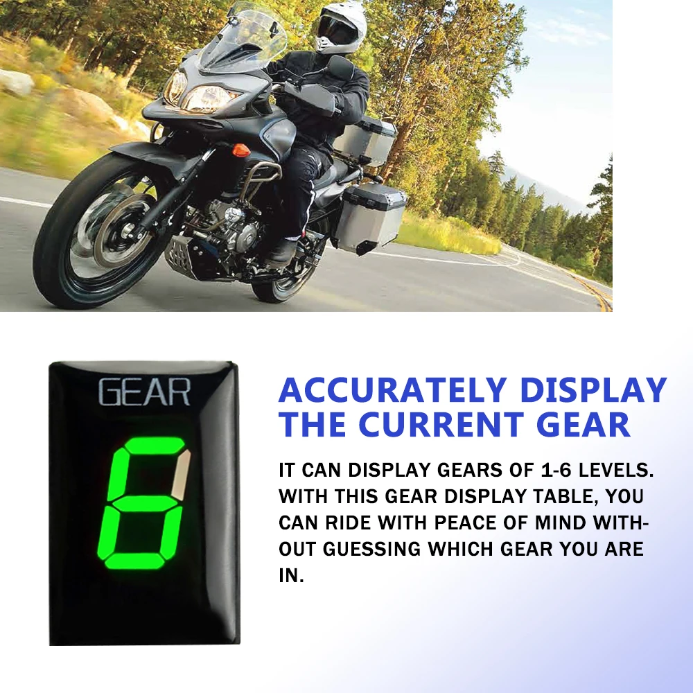 Gear Indicator For Suzuki SV650 SV1000 SV 650 650S SV 1000 RMX-450Z RM-Z250 Z450 VL800 Intruder VL1500 Motorcycle Accessories