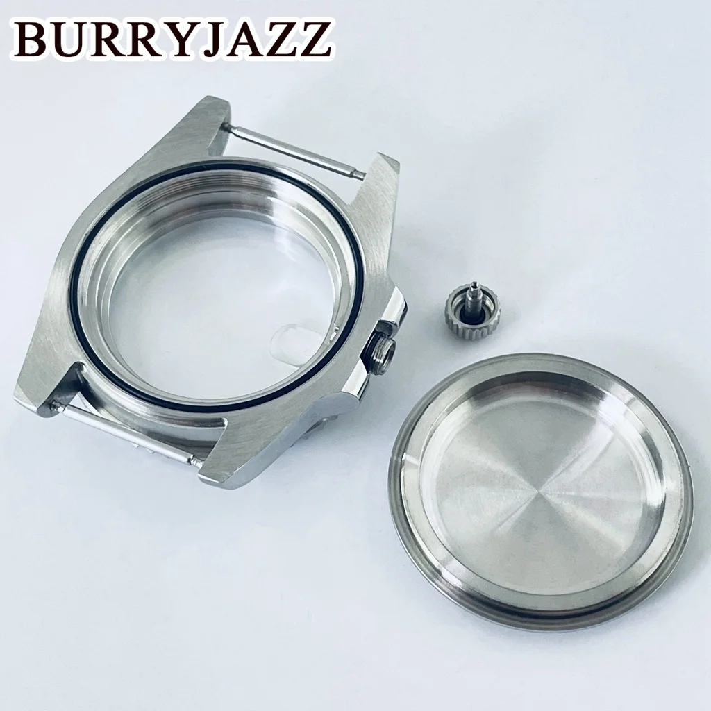 Burryjazz 40มม. GMT เคส NH35 NH36 NH38 NH34 NH70 NH72 ETA2824 PT5000เคสแซฟไฟร์ฝาดอกสว่านหัวเพชร