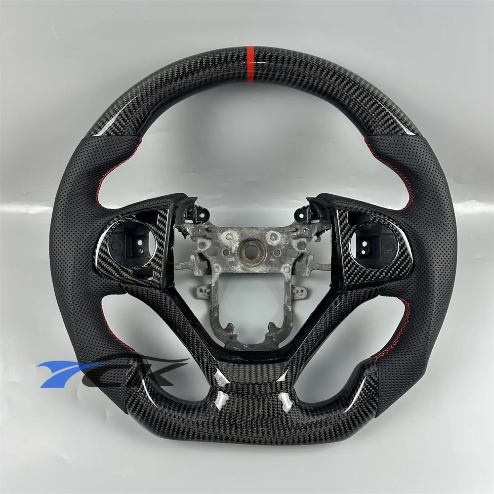 

Customized Black Carbon Fiber Leather With button frame Steering Wheel Fit for 2014 Honda CR-V Automotive parts