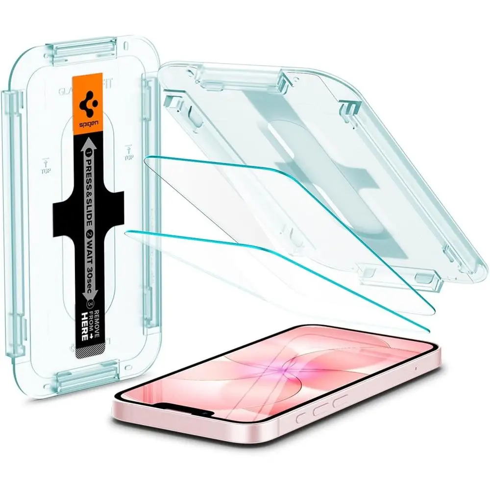 

Tempered Glass Screen Protector with Sensor Guard for iPhone 17e/16e/14/13 Pro/13 - 2 Packs