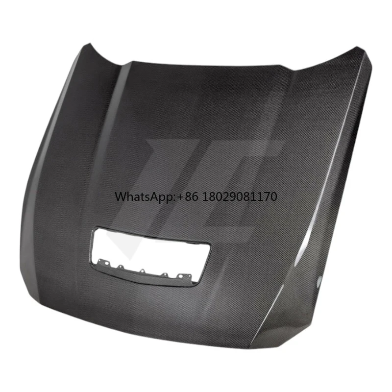 Sfiato del cofano del cofano del motore anteriore in fibra di carbonio a doppia faccia di tipo OE per Ford Mustang S650 2024 +