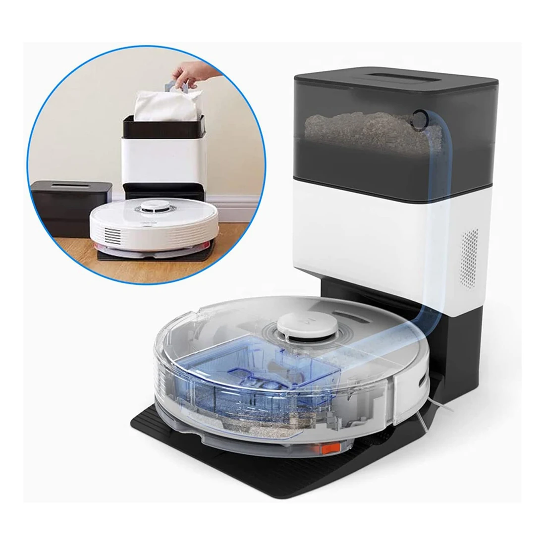 ถุงหูรูดอุปกรณ์เสริมสำหรับ roborock Q7Max/Q7 Max PLUS/Q7 Max +/ S7 MaxV ultra อะไหล่ถุงดูดฝุ่น