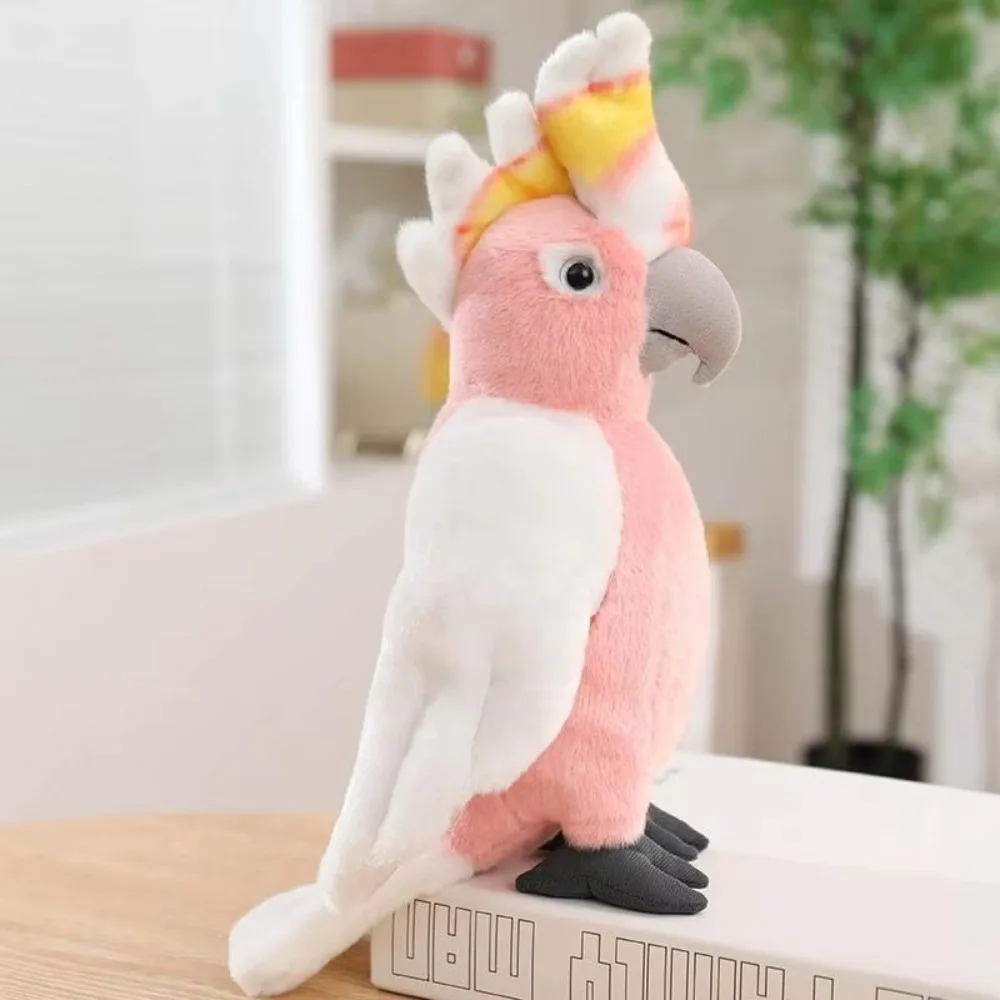 Soft Parrot Plush Toy Colorful Vivid Lifelike Macaw Stuffed Animal Realistic 22cm Parrot Stuffed Doll Gift for Boys Girls