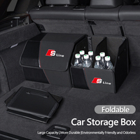 Audi Folding Car Trunk Organizer Box Storage Bag Tools Tidying For Audi Sline S6 A1 A2 A3 A4 A5 A6 A7 A8 Q2 Q3 Q4 Q5 Q6 Q7 Q8 TT