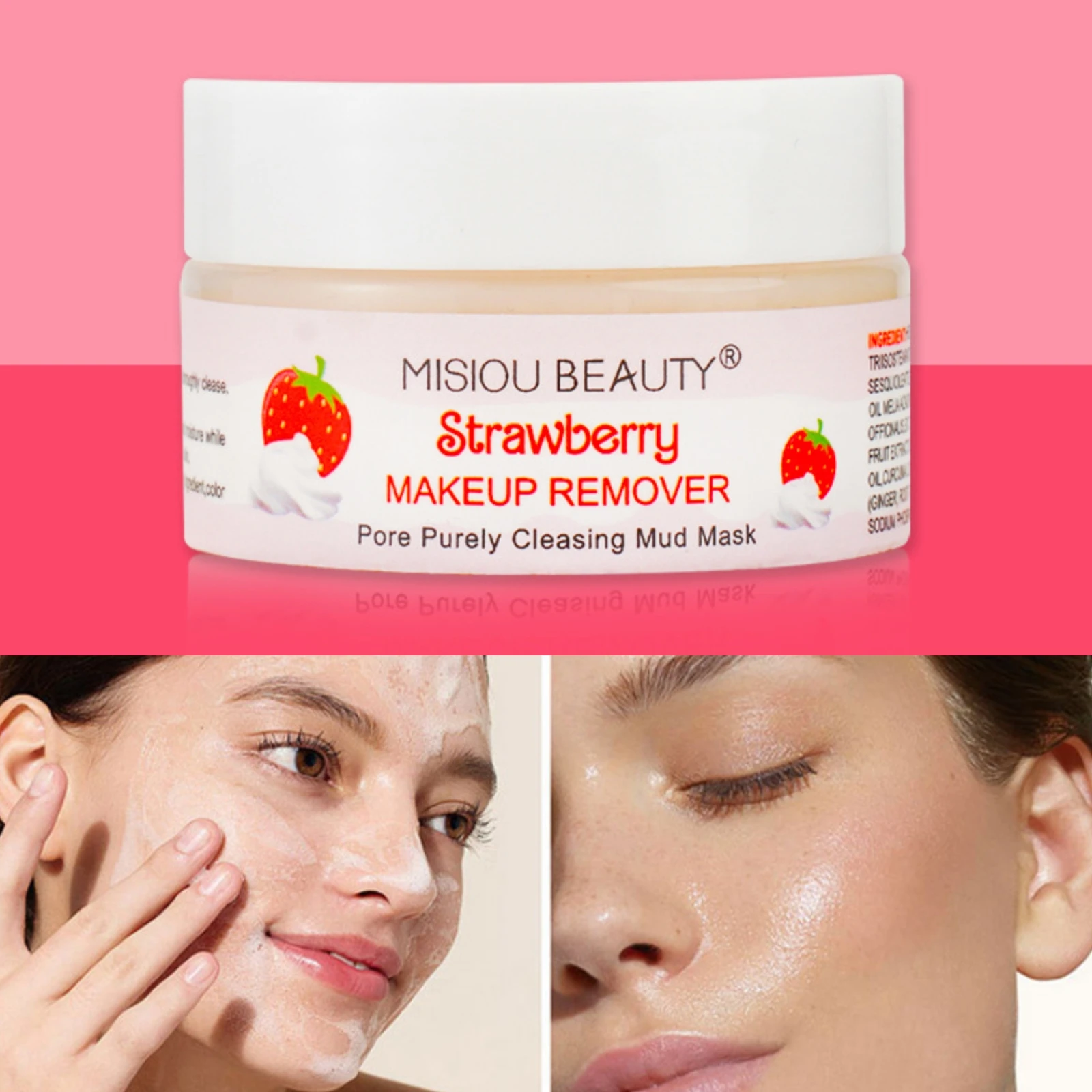 Fruit-flavored Makeup Remover Oil Control Mild Not Irritating Pore Purely Cleasing Mud Mask Removal Makeup Residue Face Clean