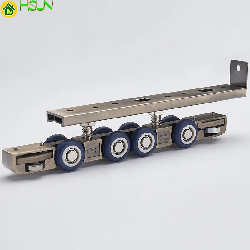 

Sliding doors Hanging wheel Kitchen Bathroom Wooden Door Pulley Household Hardware Accessories 8 Wheels Hanging wheel 2 Pcs