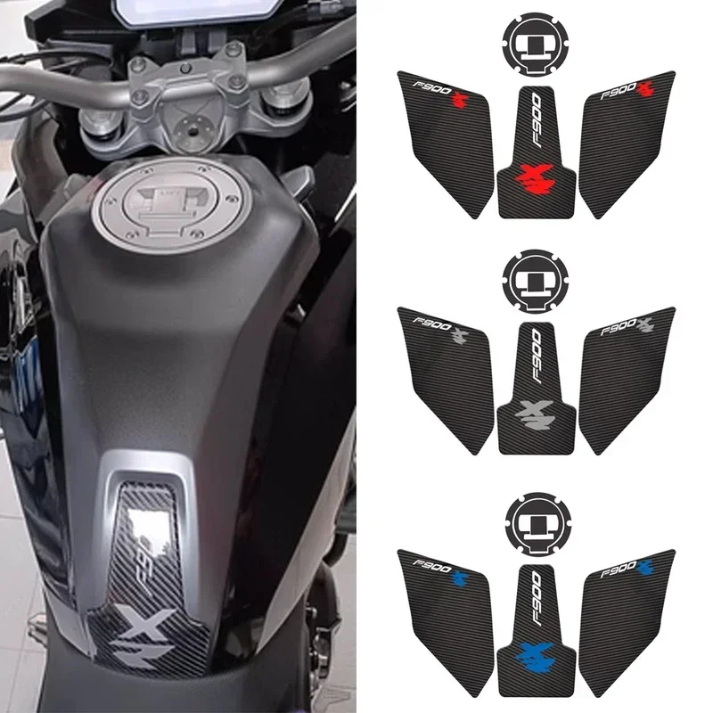 Para BMW F900XR F900 F 900 XR 2020-2023 motocicleta antideslizante tapa de tanque de combustible almohadilla lateral rodilla agarre calcomanía Protector pegatinas almohadillas