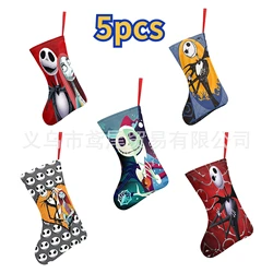 Kawaii Disney Nightmare Before Christmas Jack Skellington Sally Gift Sock Stocking Halloween Props Kids Gift Candy Socks