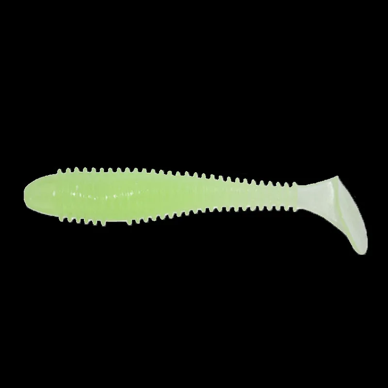 Ufishing 5,5 cm/6,5 cm/7 cm Leuchtfaden-Design PVC-Wurm-Angelköder 10 Stück/Beutel Bass Soft Bait – Detail 1