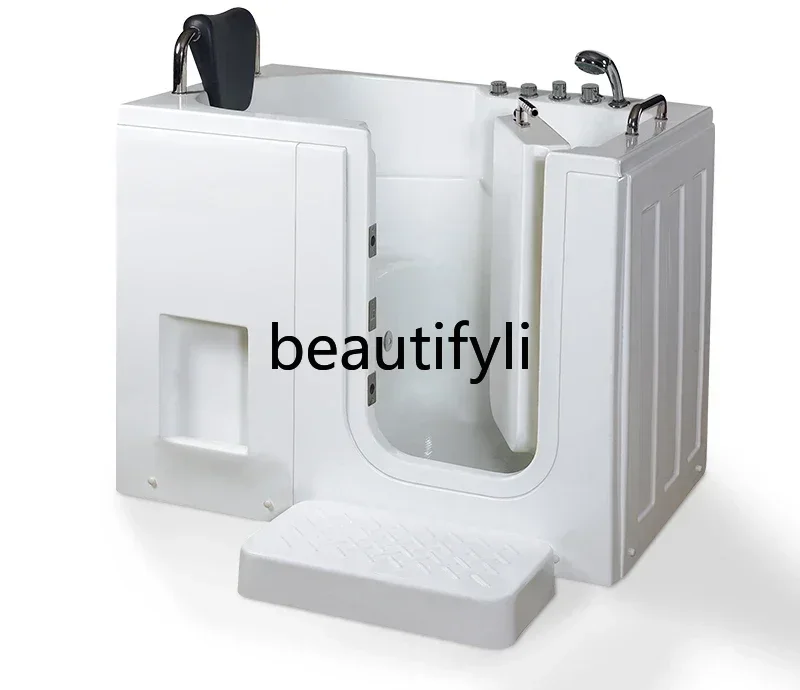 Y A ccessible bathtub with inner opening door Walk-in seated acrylic thermostatic Jacuzzi