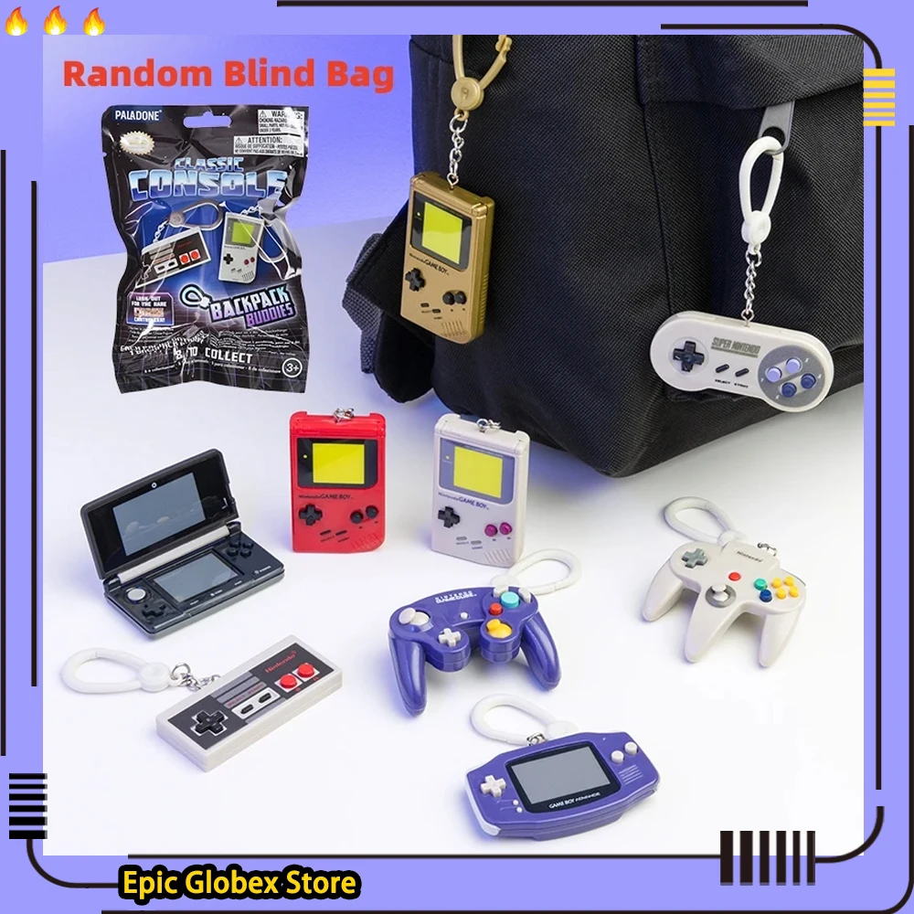 New Mini Gamepad Key Chain Series Random Blind Box Car Keychain Backpack Pendant Keychain Blind Bag Random Surprise Gift