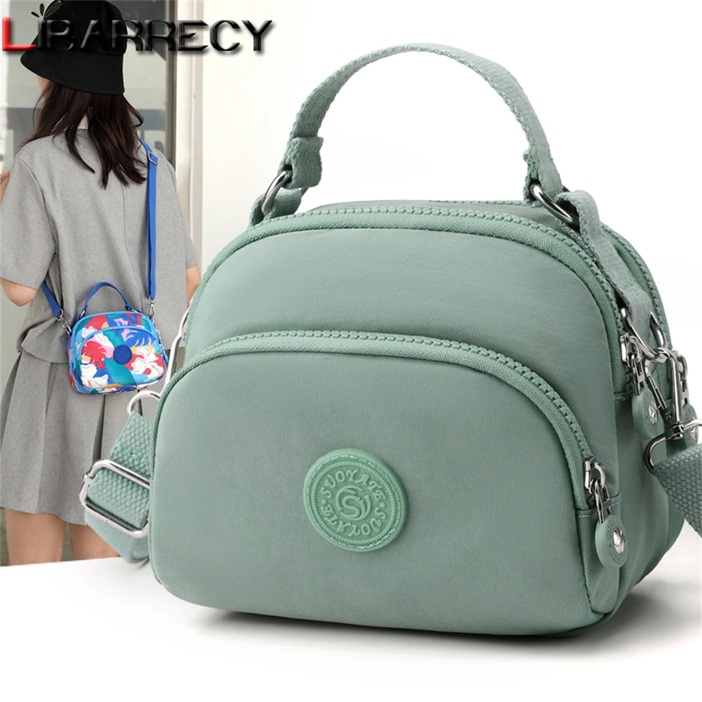 

Multifunctional High Quality Nylon Ladies Handbag Fashion Solid Color New Ladies Shoulder Bag Mini Women Crossbody Bags Bolsos