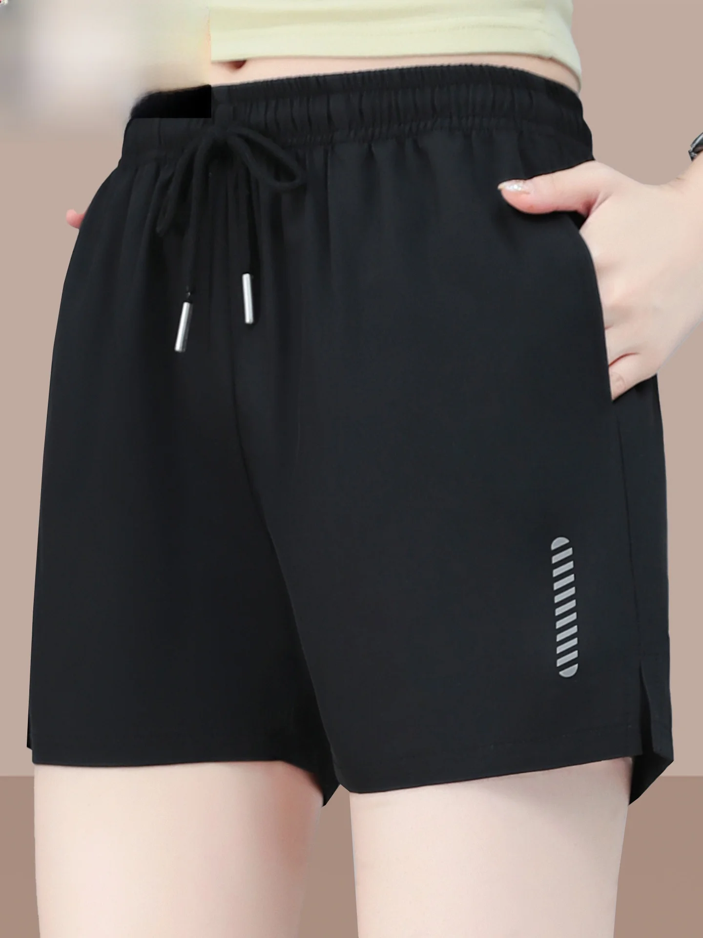 TUCANO Qui Dry Sports orts Donna Estate Nuovo Casual Allentato Sottile Corsa Cinque Quarti di Lunghezza A Vita Alta Pantaloni a Gamba Dritta