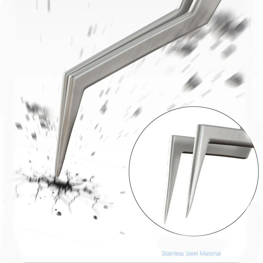 Imagem -04 - Pinças de Ferramentas de Alta Dureza para Solda e Chip ic Alicates Micro-reparo Resistente à Corrosão Aço Inoxidável Mechanic-aax17