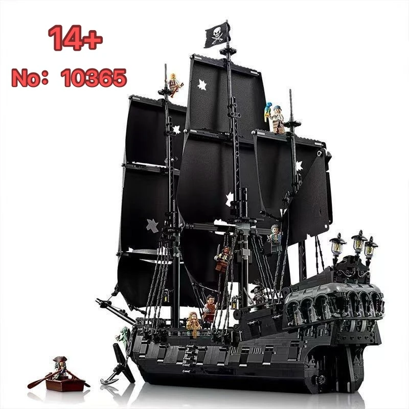 

2026New 10365 Pirates of the Caribbean Ship Sailboat Model Building Set Christmas Birthday Gift for Adults Collectors