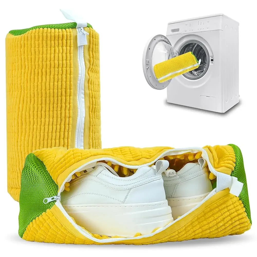 Shoe Washing Machine Bag, Laundry Shoe Bag for Washer and Dryer,2Pcs Reusable Shoe Bag for Washing Machine Fit Most Shoes Typ