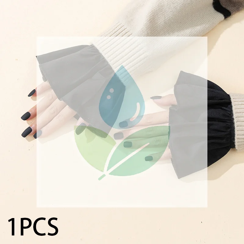 Nail Photo Glove Beautiful Gentle Fake Cuffs Decorative Chiffon Flare Cuffs Fashion Sexy Nail Art Accessories Photography Props
