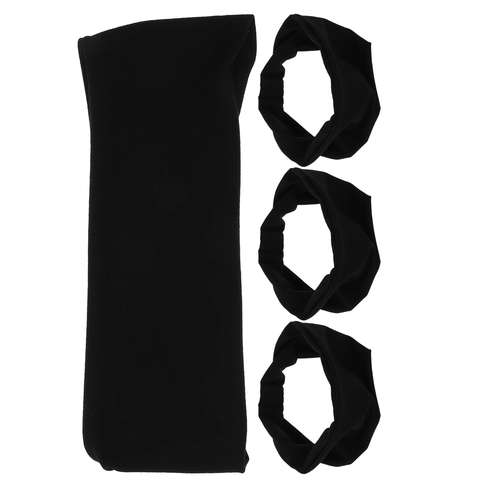 

4 Pcs Basketball Running Headband For Women Protection Holder Holder Fabric Hair Ear Bands Sport Sweatbands Yoga Turban