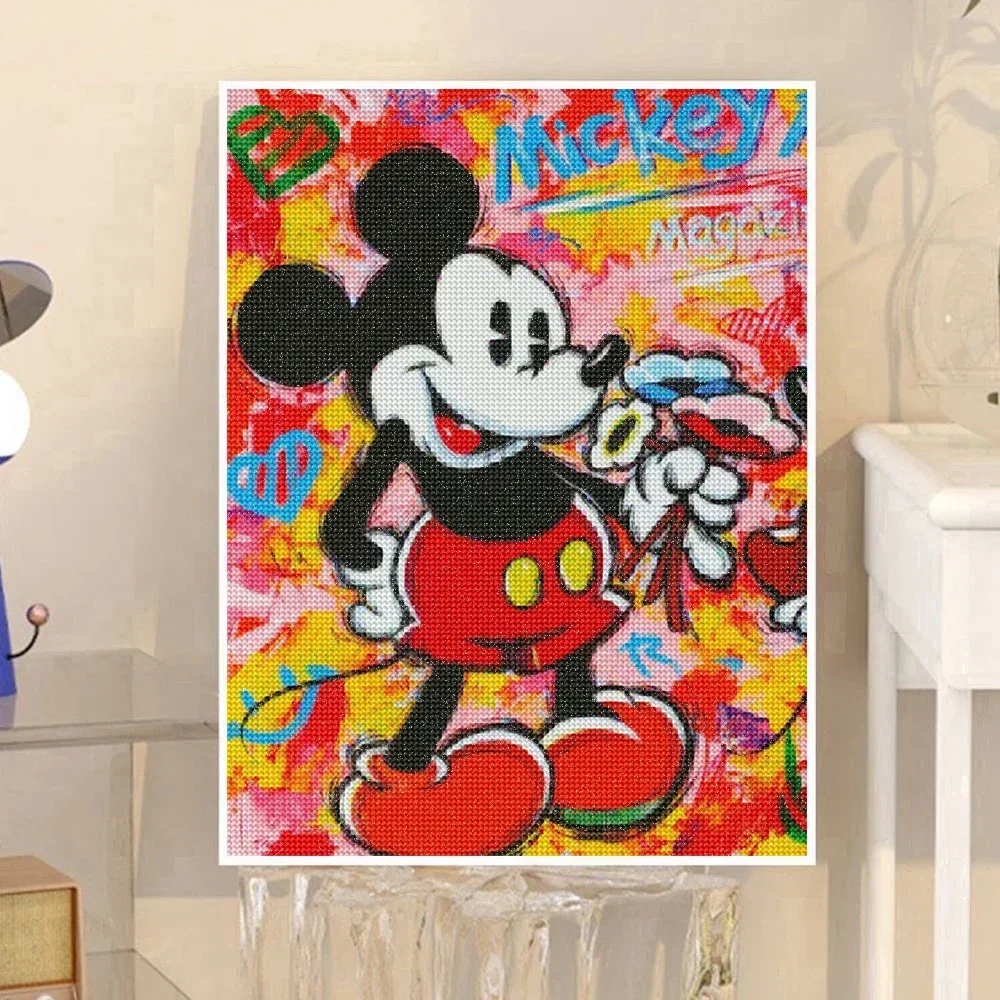 5d diy disney pintura diamante dos desenhos animados cheio de diamante mosaico bordado ponto tigre ponto cruz decoração do quarto das crianças