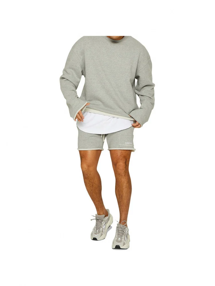 Nuovo set da allenamento allentato casual per abbigliamento sportivo Muscle Fitn Brothers per uomo, attrezzatura da palestra per corsa invernale, per il tempo libero