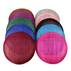 15cm Round sinamay Hat Base Button Inspired Percher Hat fascinator Millinery Base Wedding Church Dinner Birthday Party DIY Hat
