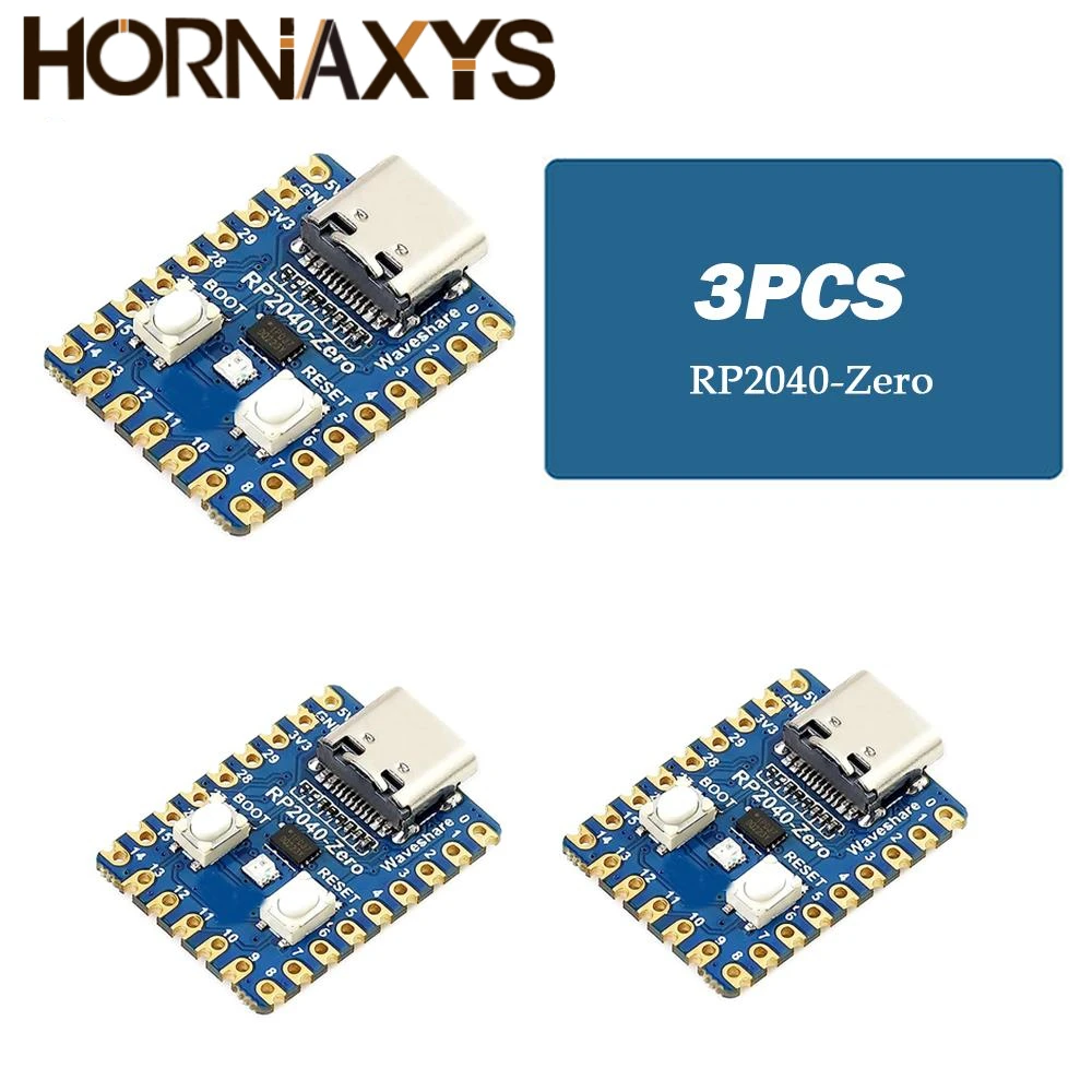 1-10PCS Raspberry Pi RP2040-Zero Microcontroller PICO Development Board RP2040 Dual-core Cortex M0+ Processor 2MB Flash