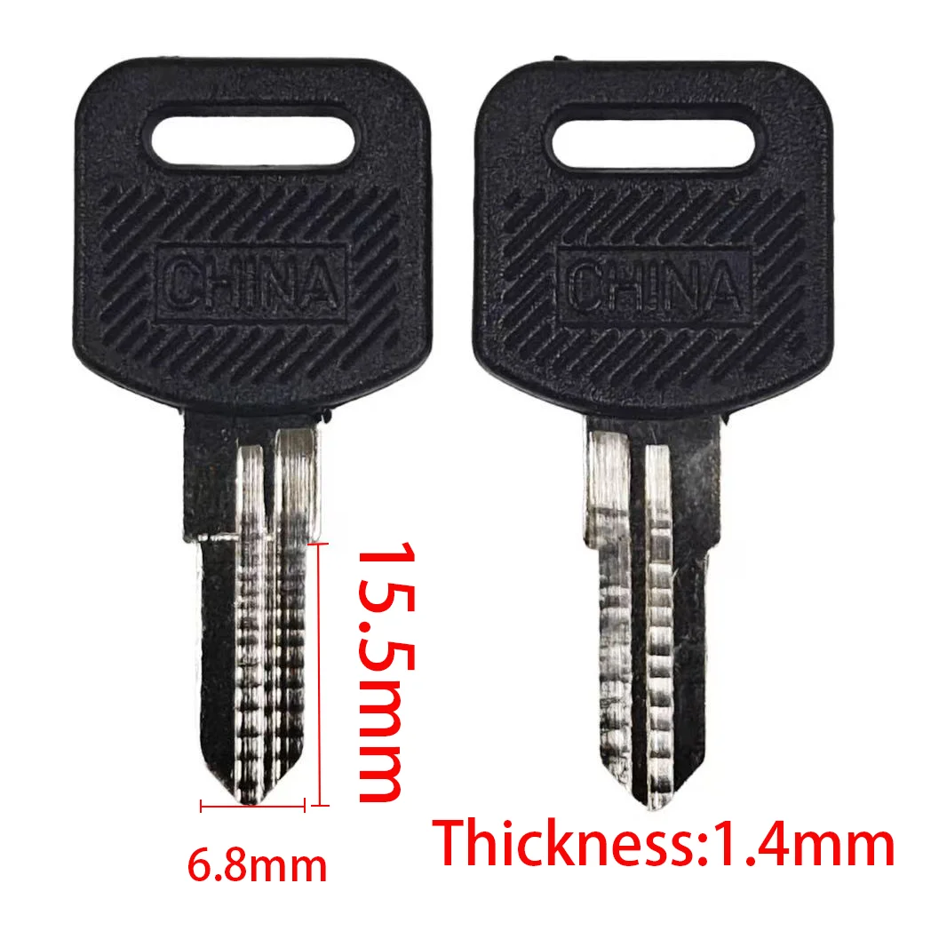 10PCS Office Desk Key Embryo File Cabinet Office Drawer Single Side Toothed Key Embryo