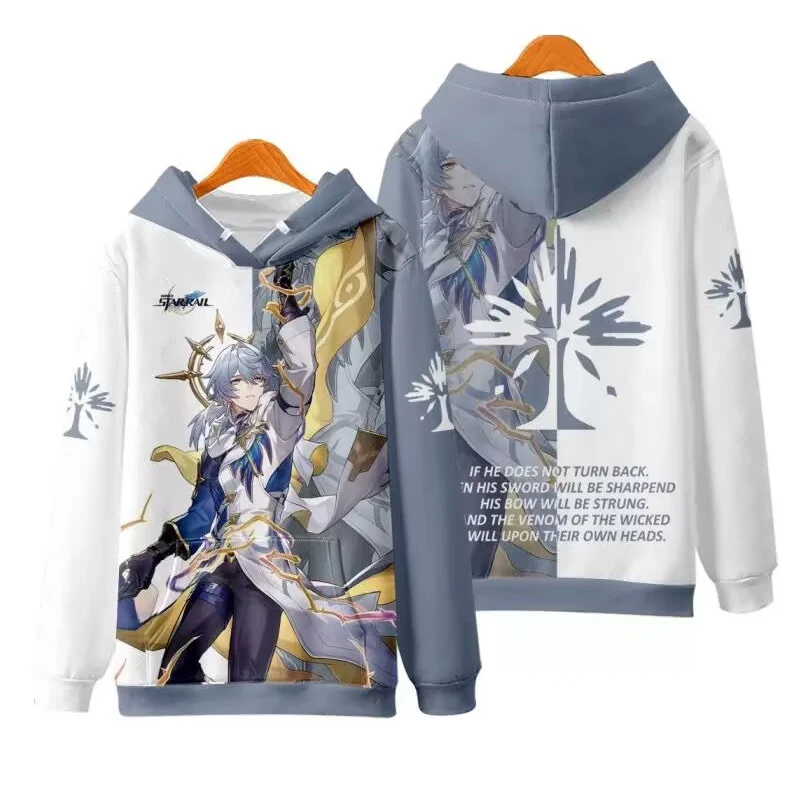 Game Sunday  Hoodie Cosplay Costume Unisex 3D Honkai: Star Rail Cosplay Coat Hooded Fashion Coat for Spring Autumn