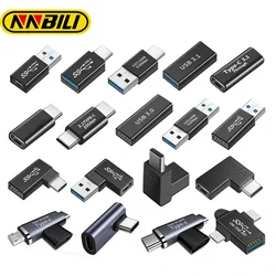 NNBILI Universel OTG Type C Adaptateur USB C Mâle vers Micro USB Femelle Convertisseur USB-C pour Macbook Samsung Huawei Connecteur