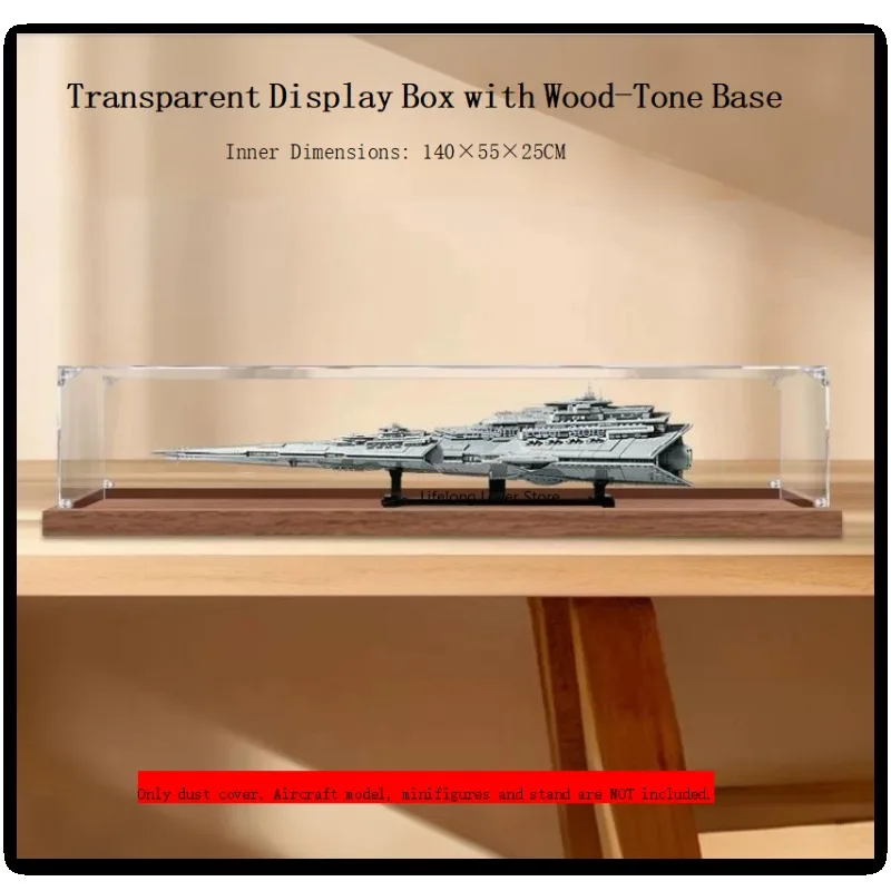 Clear Acrylic Dustproof Display Box for 75457 Large Building Block Model, Showcase Only, No Bricks