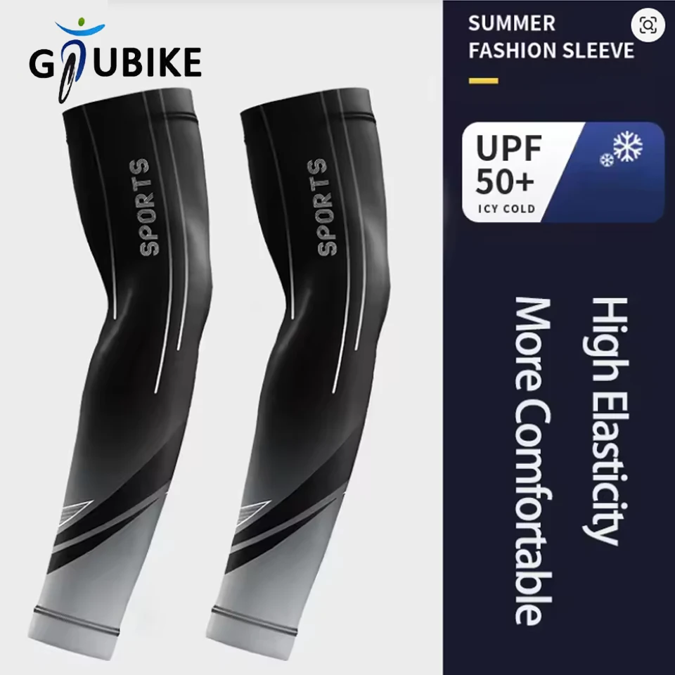 GTUBIKE Summer Arm Sleeves UV Protection Men Women Cycling Driving Dynamic Breathable Arm Cover Elastic Hiking Sports Ice Sleeve
