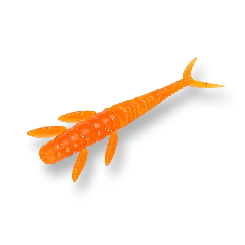 Angelköder, Alien-Wurm, weicher Köder, 7,3 cm/1,3 g, TPE-Versuchung, Schwimmen, Laser-Glitzer, Kunstköder, Lot 5 Stück, Ausverkauf – Detail 11