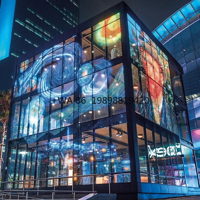 

Customizable P10.4 Transparent Flexible LED Display Screen High Brightness Glass Film for Indoor Advertising and Retail Digital