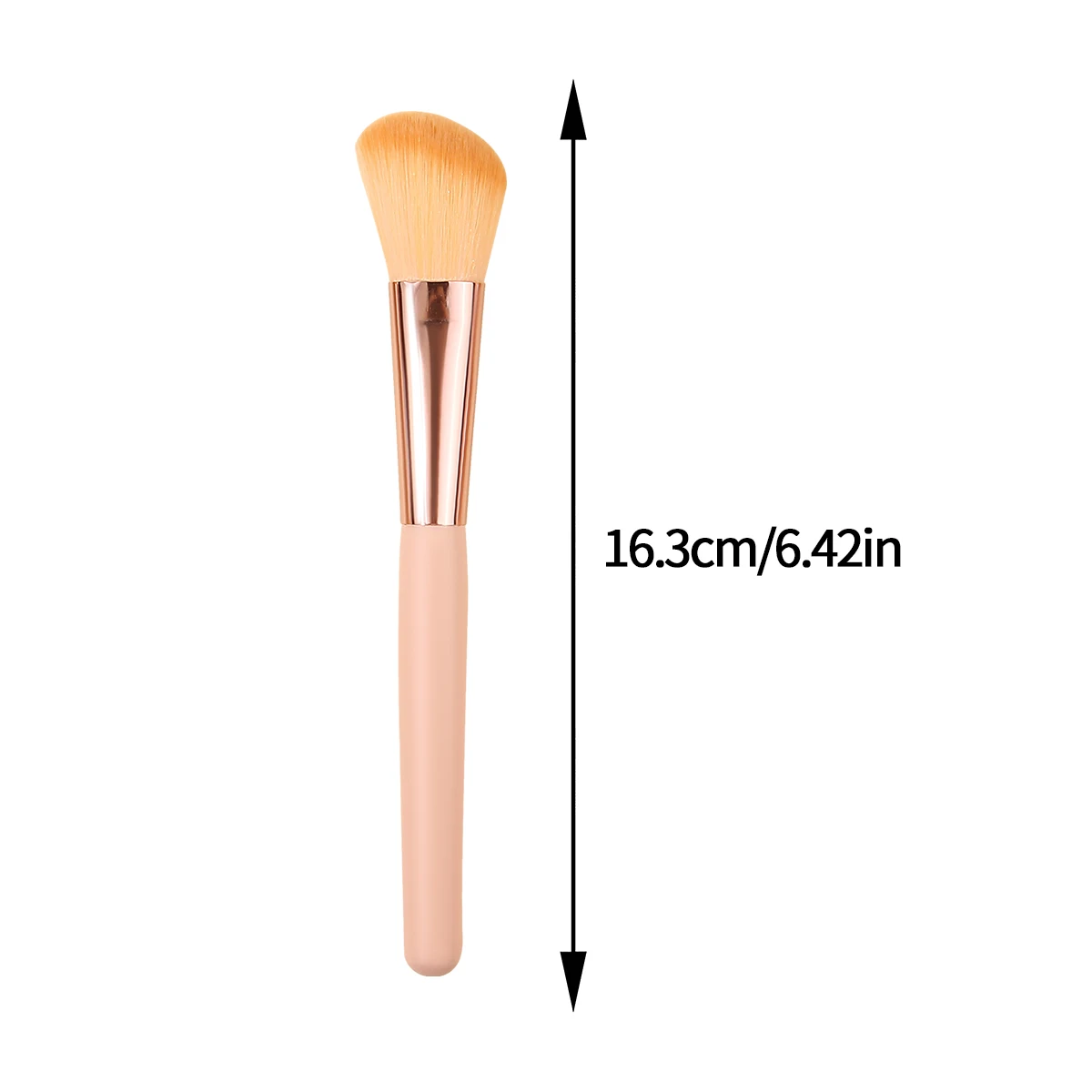 Pennello per trucco viso morbido angolato da 3 pezzi, fard in polvere, pennello per contorno, strumento di bellezza portatile professionale multifunzionale