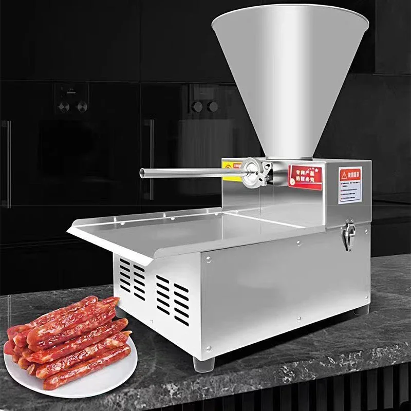 Automatic Sausage Stuffer, Stainless Steel Sausage Maker, 220V Electric Countertop Sausage Maker with Screw Feeder(Customized)
