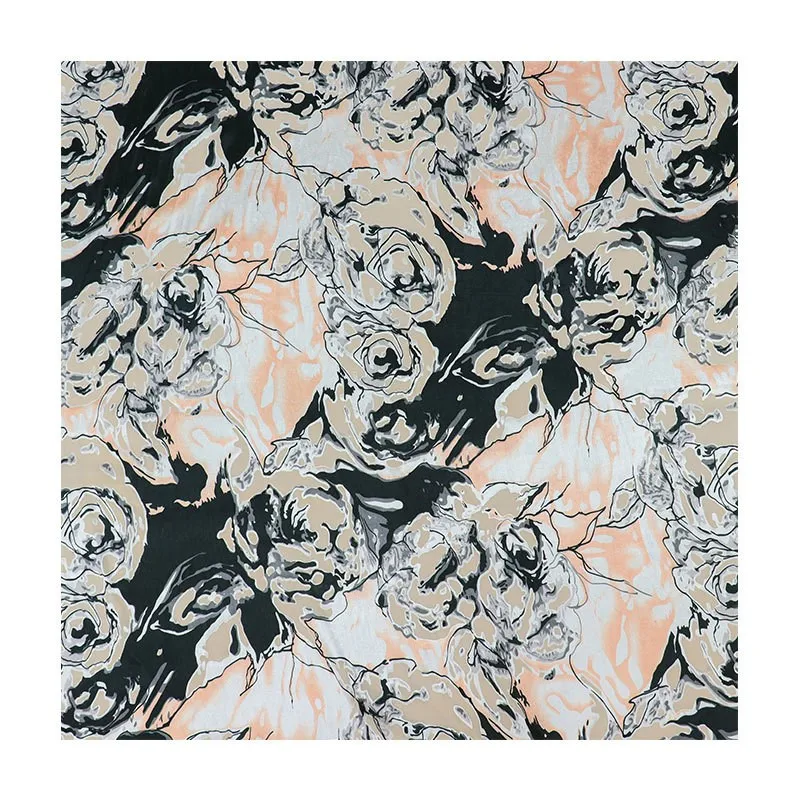 직조된 브로케이드 비스코스 프린트 무늬가 있는 번트 거즈 벨벳 원단 잠옷 치파오