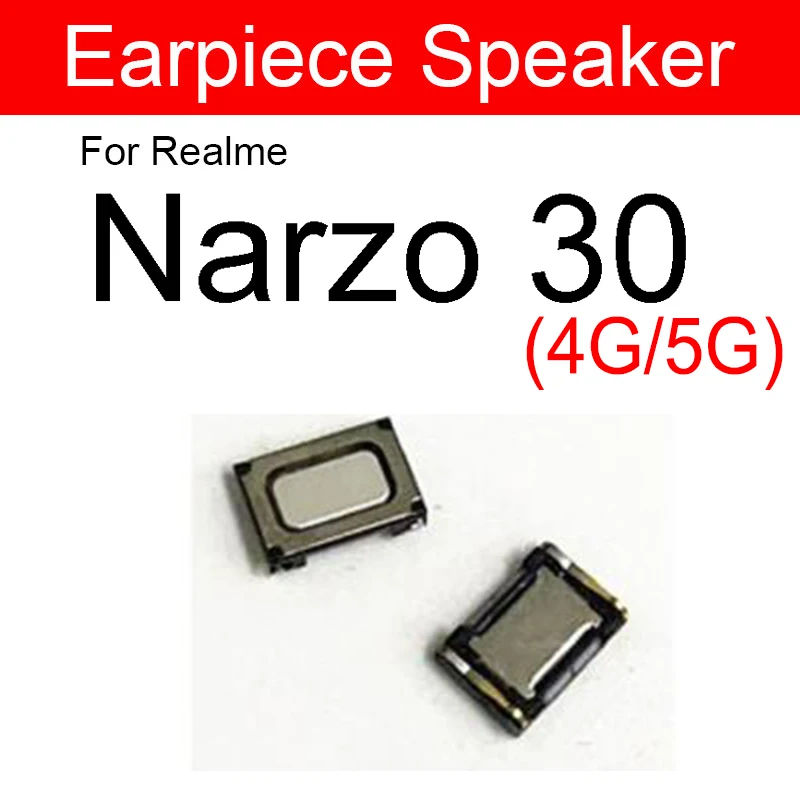 Earpiece Speaker For OPPO Realme Narzo 10 10A 20 20Pro 20S 30 30Pro 50 50A 50i Prime 4G 5G Earphone Speaker Sound Receiver Flex