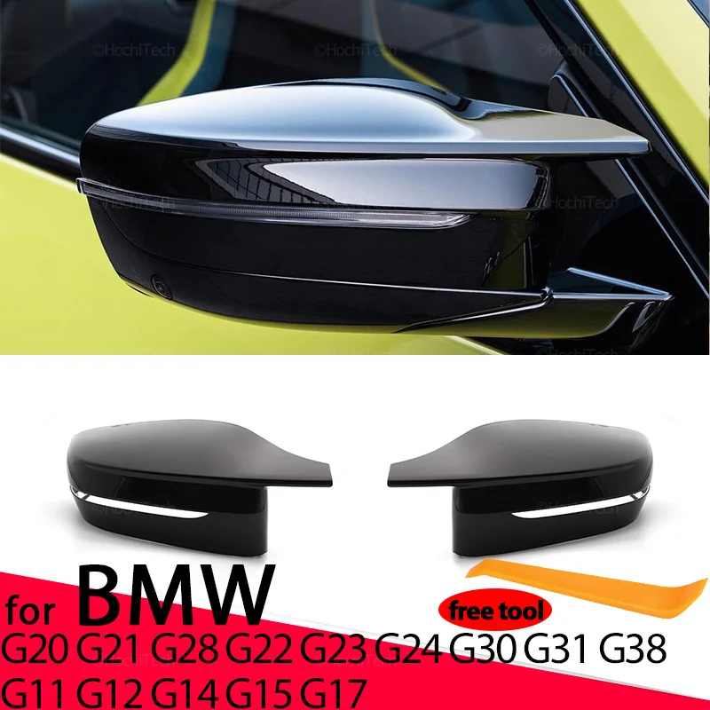 

M4 style Rearview Mirror Cover Carbon Fiber/Black for BMW 3 4 5 7 8 Series G20 G21 G28 G30 G38 G11 G12 G15 G16 M4 style LHD RHD