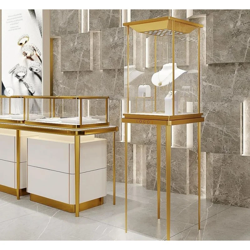 [Customized]high quality display cabinet and showcase jewelry shop