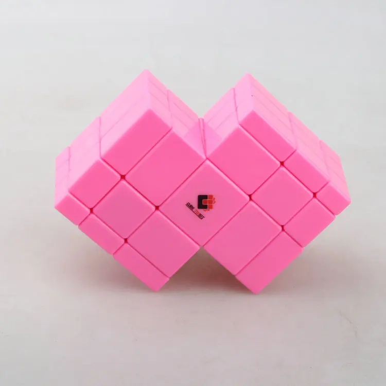 

[Wisdom] Alien Jigsaw 3x3 Puzzle Double Mirror Conjoined Cube 3x3 Limited Rotation Siamese Cube Conjoined 3x3 Cube Toys for Kids