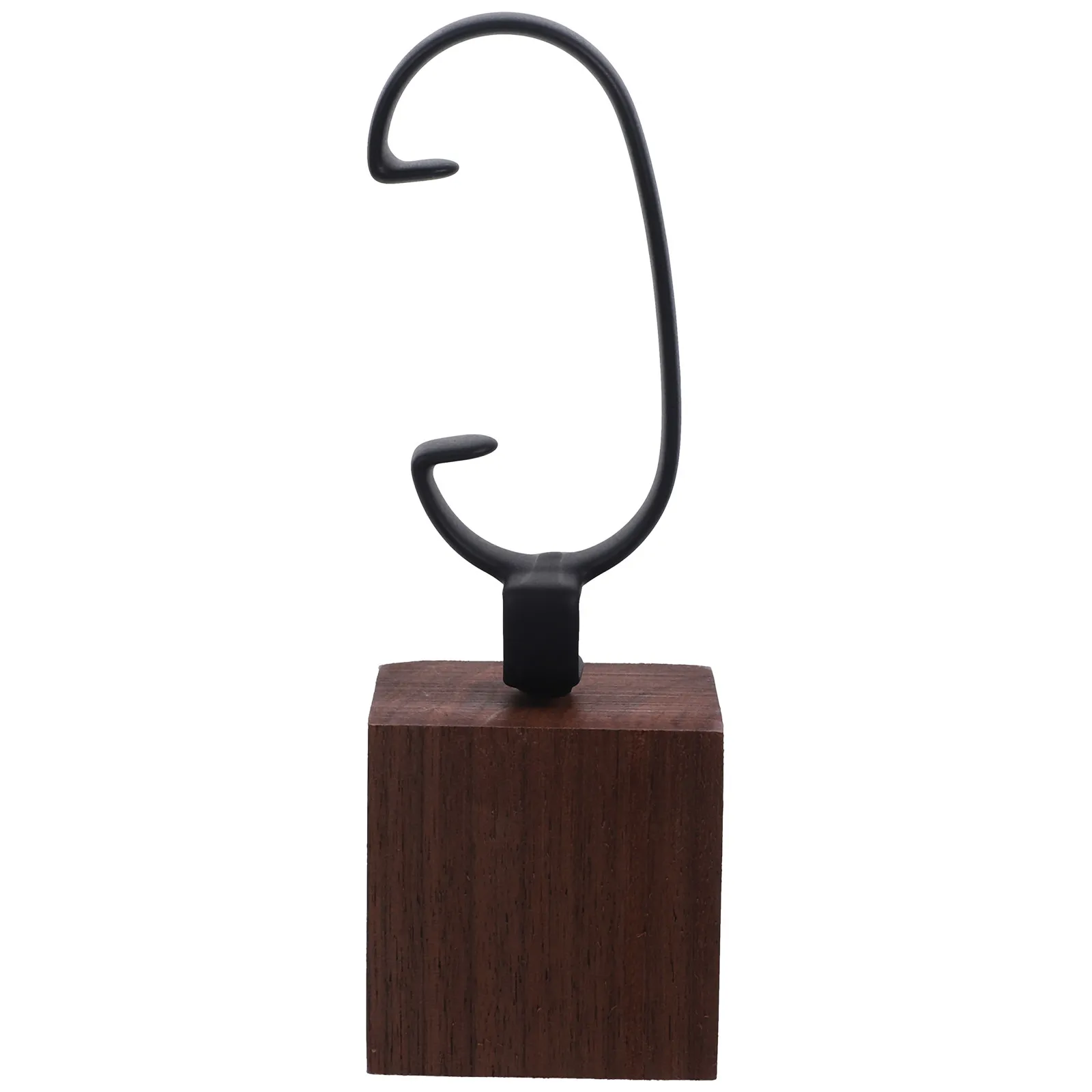 

Walnut Wood Watch Display Stand Bracelet Holder Rack C Ring Mount for Jewelry Storage Decorative Organizer Shelf