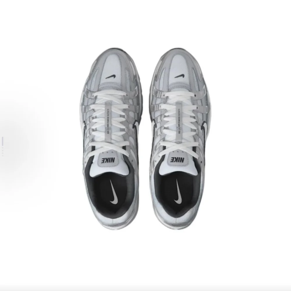 Nike P-6000 Fashion Comfort Fabric Leather Durable Low-Top Casual Running Shoes Men's Silver Grey IH4465095 - view 4