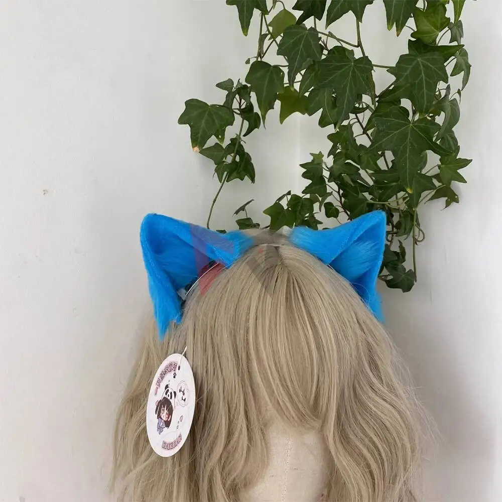 New White Momongang Mouse Cosplay Costume Accessories Pteromys Volans Ears Cat Ears Hairhoop Hand Made Work Custom Made - view 5