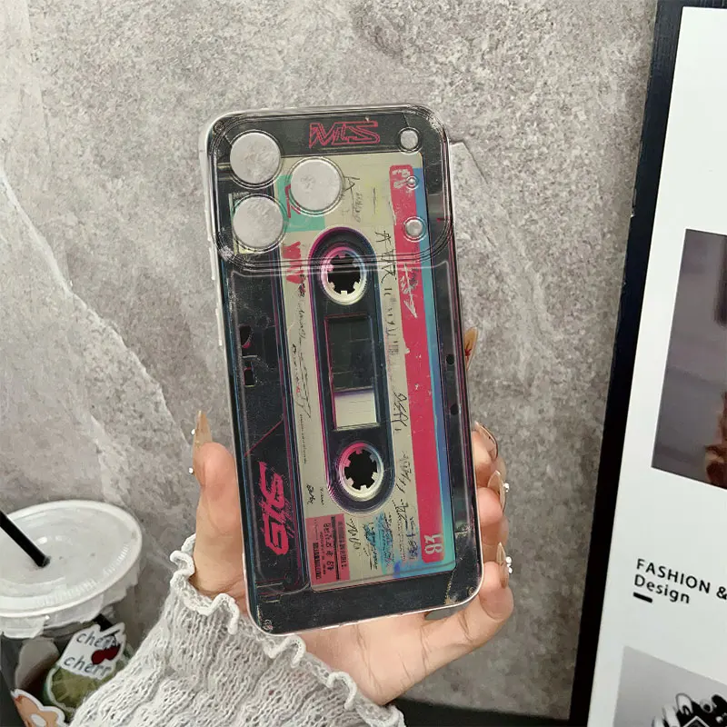 

The Phone for iPhone17Air 16 15 14 13 12 11 Pro Max X XS XR XSMAX 7 8 6 6S Plusvintage cassette