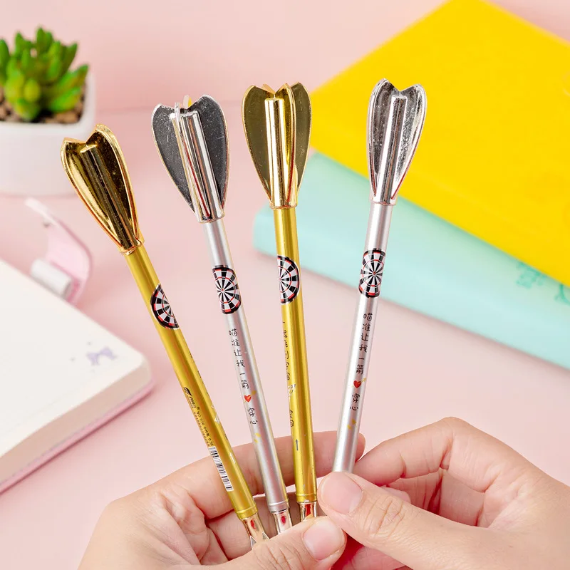 2pcs Creative Imitation Metal Darts Gel Pen Novelty Stationery Student Office Supply Kids School Supplies