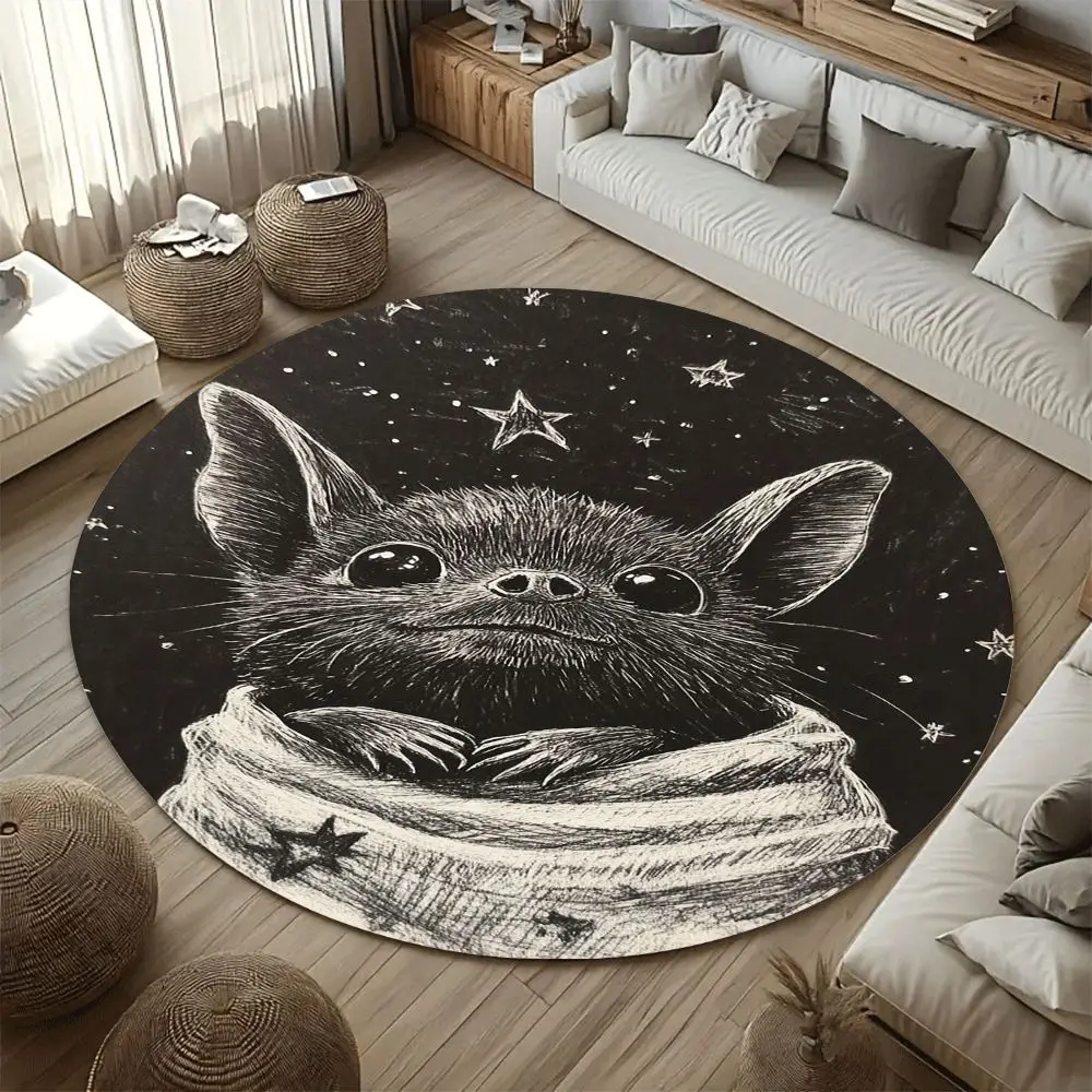 Flannel Printed Baby Yoda Rug Black White Sketch Design Pop Culture Decor Soft Floor Mat For Kids Room Living Room And Fan Space