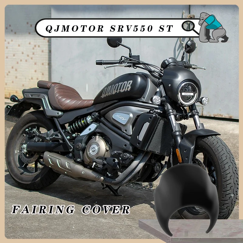 

For QJMOTOR SRV 550 ST Motorcycle Fairing Headlight Cover with Instrument Sunshade Meter Front Cowl Sunshield Lamp Protector